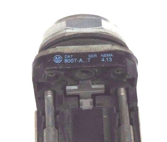 ALLEN BRADLEY 800T-A PUSHBUTTON 800TA SER. T W/ 800T-XA SER. D CONTACT BLOCK