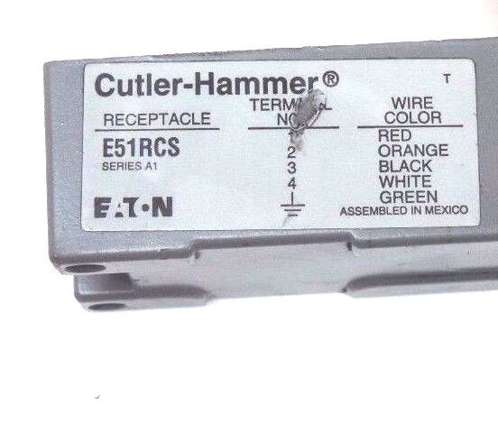 CUTLER HAMMER E51RCS EPOXY FILLED RECEPTACLE SERIES A1
