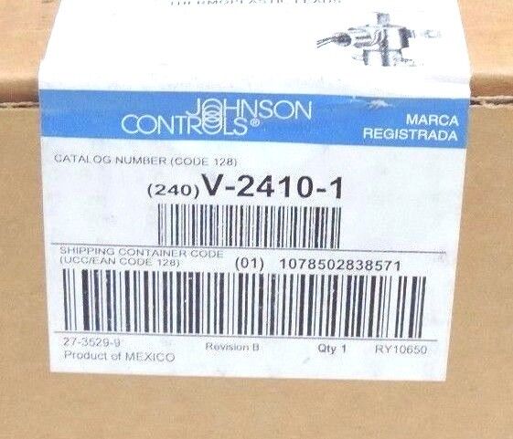 NEW SEALED JOHNSON CONTROLS V-2410-1 SOLENOID AIR VALVE 24V, 50/60HZ, V24101
