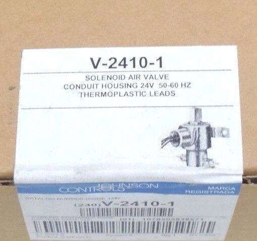 NEW SEALED JOHNSON CONTROLS V-2410-1 SOLENOID AIR VALVE 24V, 50/60HZ, V24101