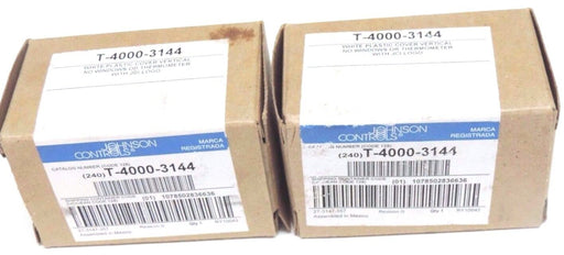 LOT OF 2 NIB JOHNSON CONTROLS T-4000-3144 THERMOSTAT COVERS, T40003144