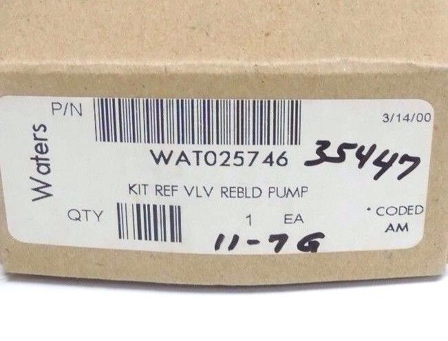 NEW SEALED WATERS WAT025746 KIT REF VLV REBLD PUMP