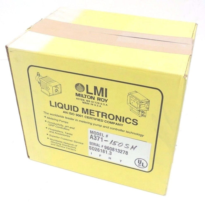 NIB LMI MILTON ROY A371-150SH METERING PUMP 115VAC, 1.40A, 0.42GPH, A371150SH