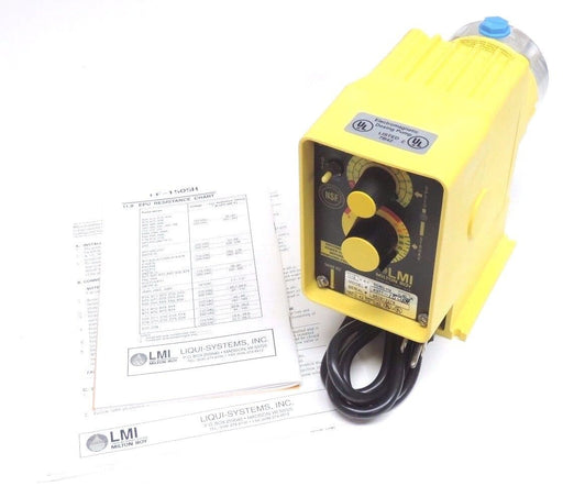 NIB LMI MILTON ROY A371-150SH METERING PUMP 115VAC, 1.40A, 0.42GPH, A371150SH