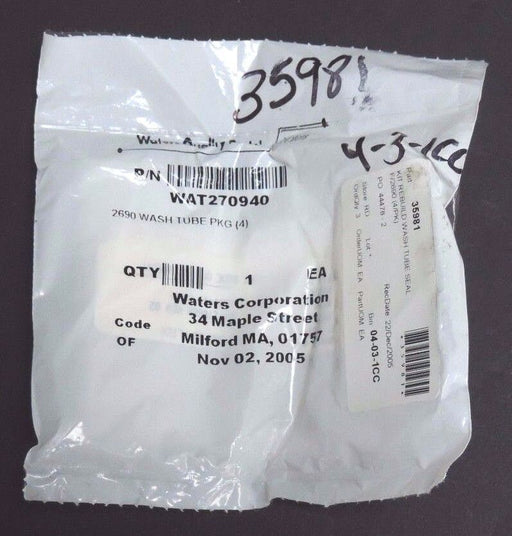 NIB WATERS WAT270940 2690 WASH TUBE PKG (4)