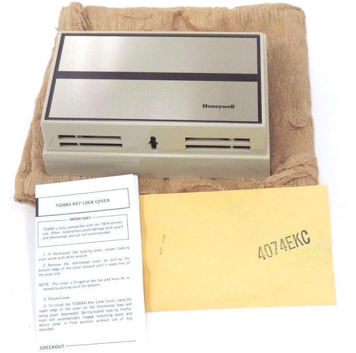 LOT OF 3 NIB HONEYWELL TG504A 1025 LOCKING COVER FOR T874 THERMOSTAT BG.W/GD FP