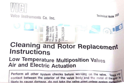NEW VICI VALCO SSACSD8UW ROTOR REPLACEMENT KIT