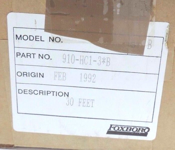 NIB FOXBORO 910-HC1-3 CONDUCTIVITY PROBE CELL 910HC13