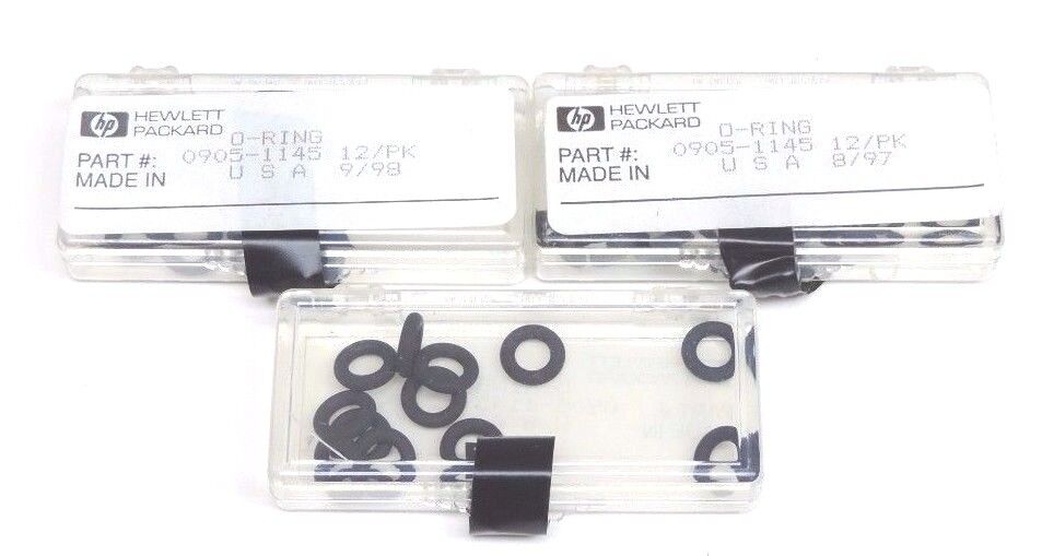 LOT OF 3 NEW HP 0905-1145 O-RINGS 12/PKS, 36 TOTAL RINGS, 09051145