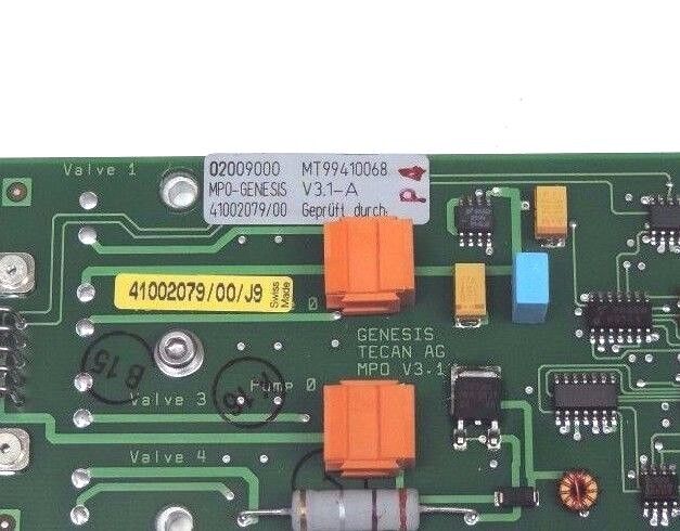 NEW GENESIS TECAN AG 41002079/00/J9 BOARD 02009000, MT99410068, MP0 V3.1-A