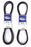 LOT OF 2 NEW GOODYEAR BELT-V BX97 TORQUE FLEX COGGED .66" W X 100" L