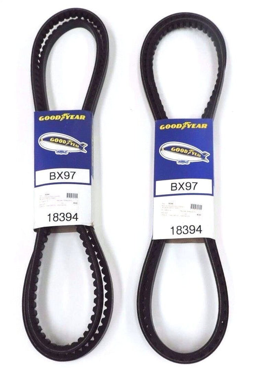 LOT OF 2 NEW GOODYEAR BELT-V BX97 TORQUE FLEX COGGED .66" W X 100" L
