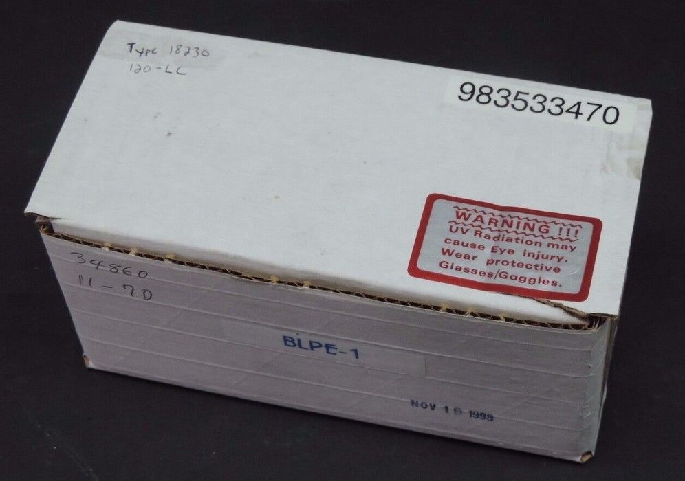 NIB IST TYPE 18230 DEUTERIUM LAMP MODEL 120-LC 3.21UA, 98-30P