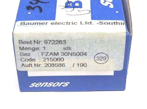 NIB BAUMER ELECTRIC FZAM-30N5004 PHOTO ELECTRIC SENSOR FZAM30N5004