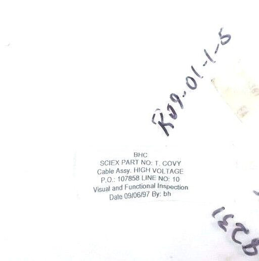 NEW BHC SCIEX P/N: T. COVY CABLE ASSY. HIGH VOLTAGE