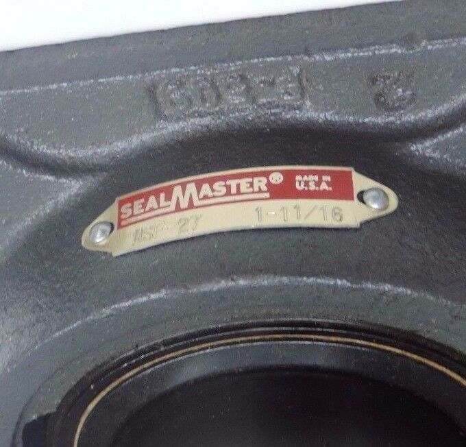 NIB SEALMASTER MSF-27 BALL BEARING FLANGE 4BOLT 1-11/16INCH BORE, MSF27