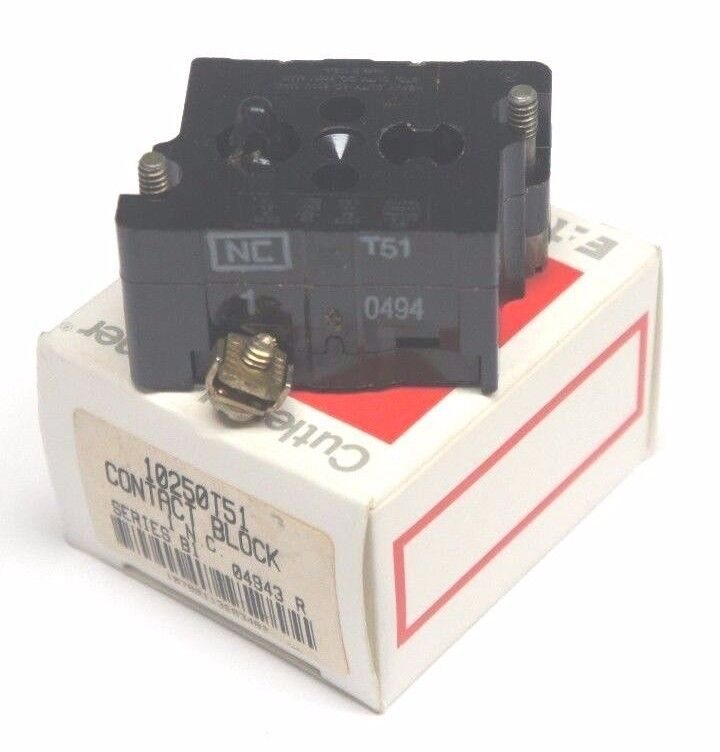 NEW CUTLER HAMMER 10250T-51 CONTACT BLOCK SERIES B1 10250T51