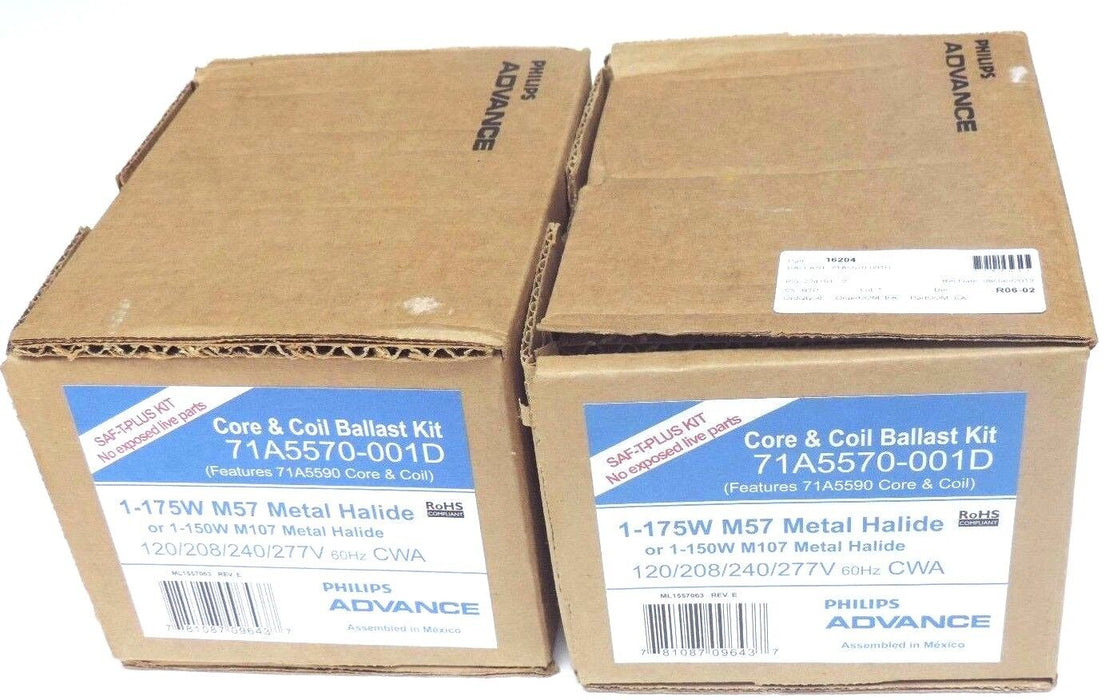 LOT OF 2 NIB PHILIPS ADVANCE 71A5570-001D CORE & BALLAST KITS 71A5570001D