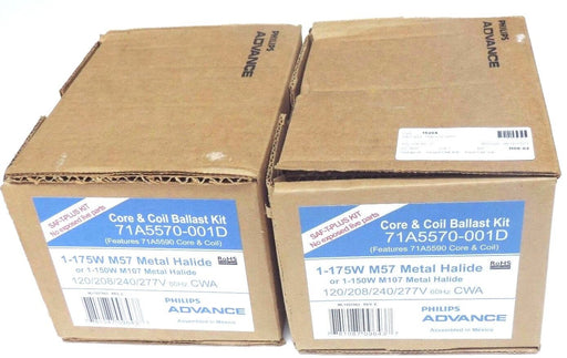 LOT OF 2 NIB PHILIPS ADVANCE 71A5570-001D CORE & BALLAST KITS 71A5570001D