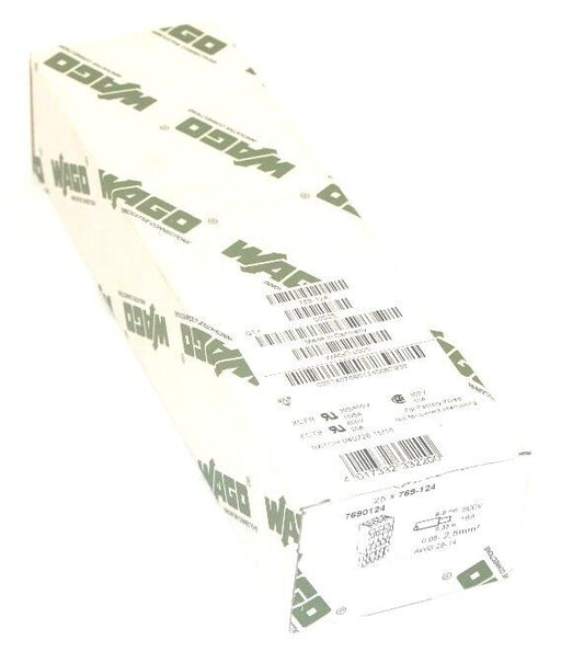 NIB WAGO 769-124 FEMALE PLUGS 2 COND. 4 POLE (BOX OF 25)
