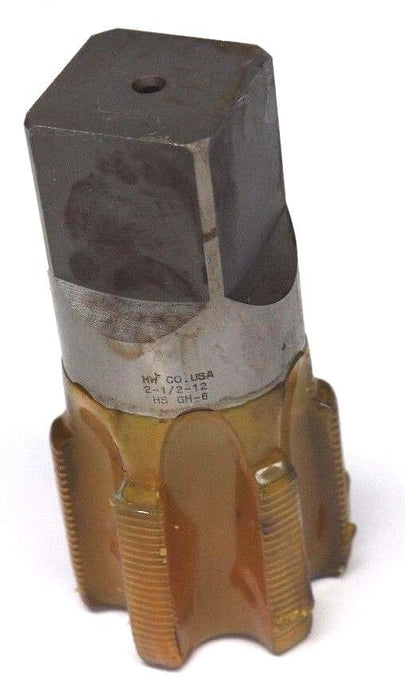 NEW 2-1/2" HANSON WHITNEY CO. 12 NS TAP 2" DEPTH 6 FLUTE, GH-6, MADE IN USA