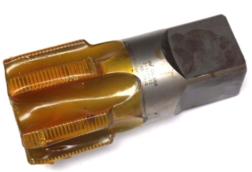 NEW 2-1/2" HANSON WHITNEY CO. 12 NS TAP 2" DEPTH 6 FLUTE, GH-6, MADE IN USA