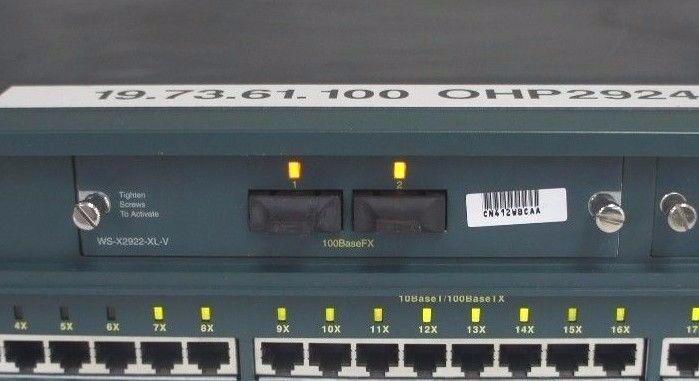 CISCO SYSTEMS WS-C2924M-XL-EN LAN SWITCH CATALYST 2900 SERIES XL WSC2924MXLEN