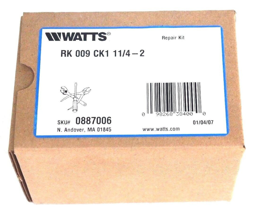 NIB WATTS RK 009 CK1 1 1/4-2 CHECK VALVE REPAIR KIT RK009CK1 1.25"-2"