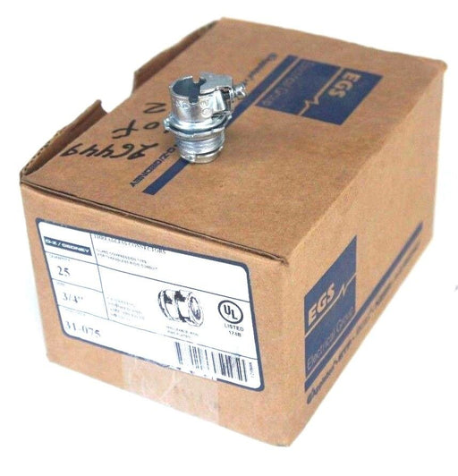 BOX OF 47 NEW OZ GEDNEY 31-075 THREADLESS CONNECTORS GLAND COMPRESSION 3/4"