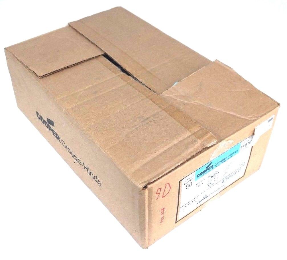 BOX OF 50 NEW COOPER CROUSE-HINDS TP676 GANGABLE SWITCH BOXES 2-3/4" DEEP