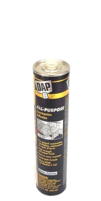 BOX OF 8 NEW DAP BEATS THE NAIL CONSTRUCTION ADHESIVE 25082 10.3 FL OZ 25098