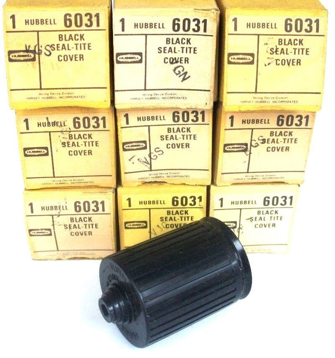 LOT OF 9 NIB HUBBELL 6031 BLACK SEAL TITE COVERS SHORT BOOT