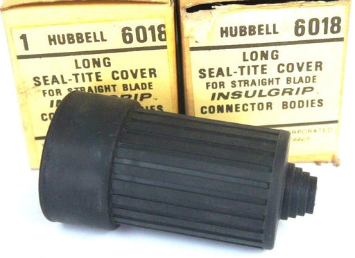 LOT OF 2 NIB HUBBELL 6018 LONG SEAL TITE COVER FOR STRAIGHT BLADE INSULGRIP CONN