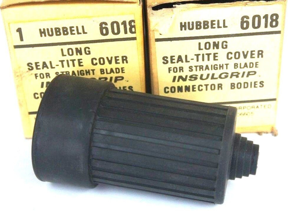 LOT OF 2 NIB HUBBELL 6018 LONG SEAL TITE COVER FOR STRAIGHT BLADE INSULGRIP CONN