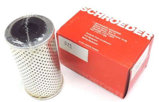 NIB SCHROEDER D25 FILTER ELEMENT