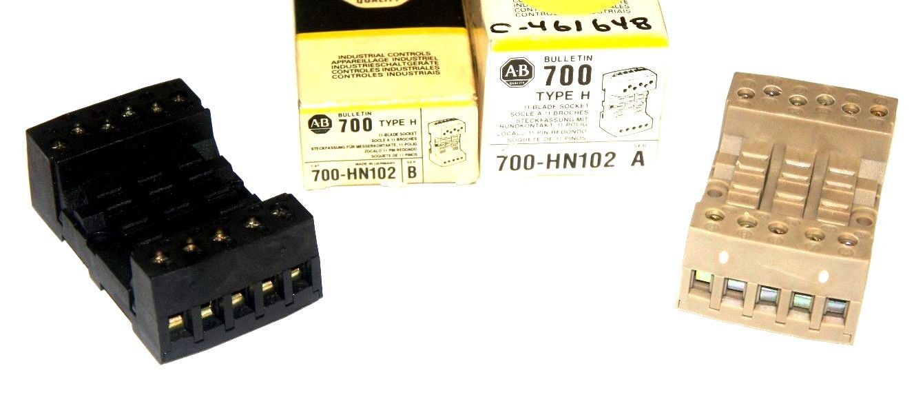 LOT OF 2 NEW ALLEN BRADLEY 700-HN102 11 PIN, RELAY, 10A, TYPE H, 700HN102