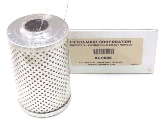 NIB FILTER-MART CORPORATION 01-0098 INDUSTRIAL FILTRATION ELEMENT 010098