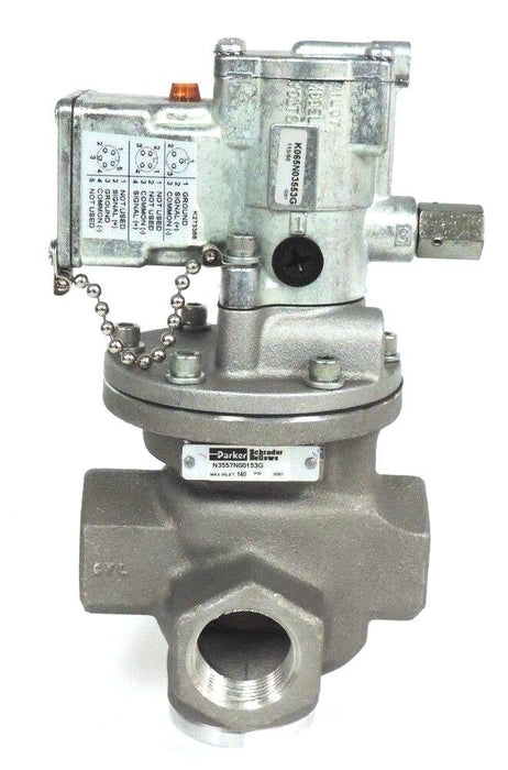 NIB PARKER N3557N00153G 3WAY NC VALVE 120 VOLT K065N03553G