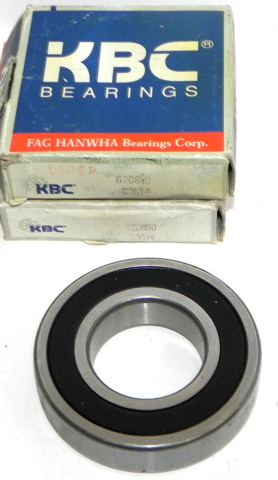 LOT OF 2 NIB KBC 6208DD BEARINGS