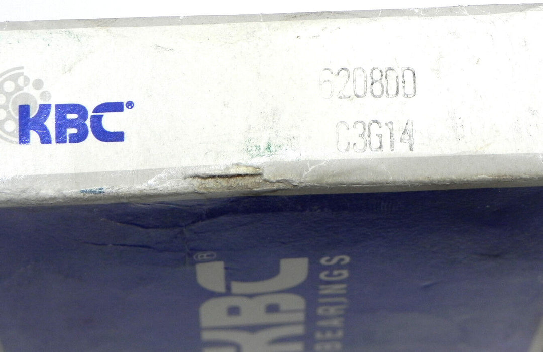 LOT OF 2 NIB KBC 6208DD BEARINGS