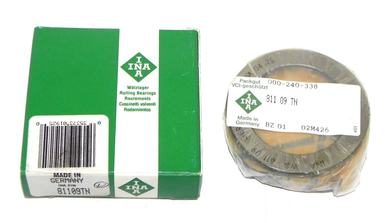 NIB INA 81109TN THRUST BEARING