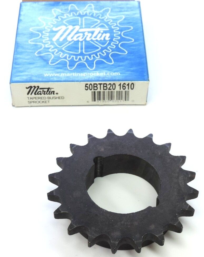 NIB MARTIN 50BTB20 1610 TAPERED BUSHED SPROCKET 50BTB201610, 20 TEETH