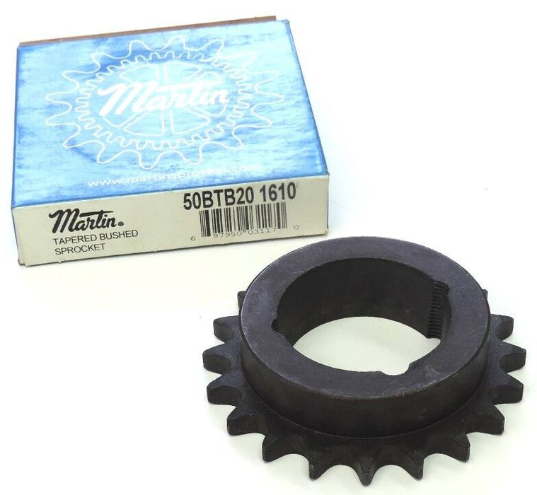 NIB MARTIN 50BTB20 1610 TAPERED BUSHED SPROCKET 50BTB201610, 20 TEETH