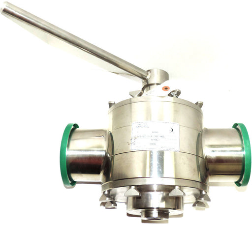 NEW ALPHA LAVAL AH10-GC-E-T316-HNDL, 4" 316 STAINLESS STEEL REGULATING VALVE