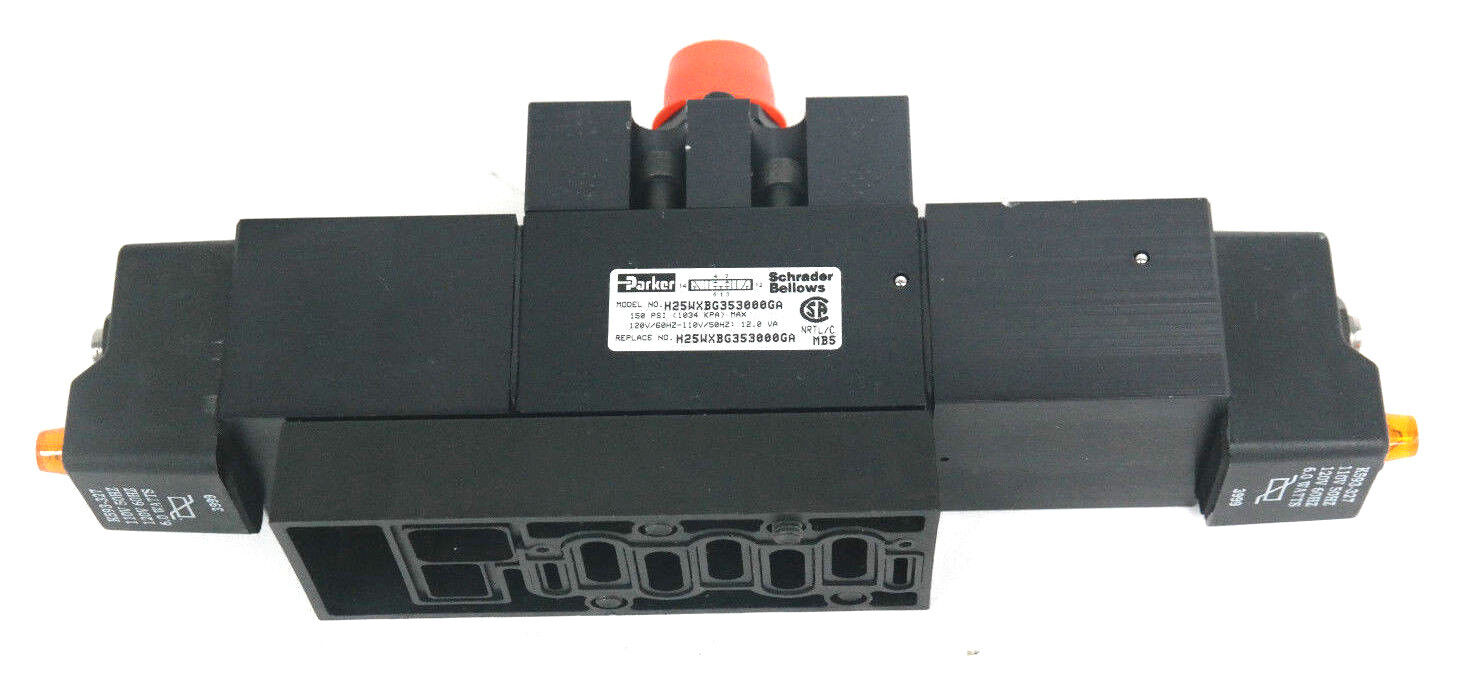 NEW PARKER SCHRADER BELLOWS H25WXBG353000GA SOLENOID VALVE 150PSI MAX