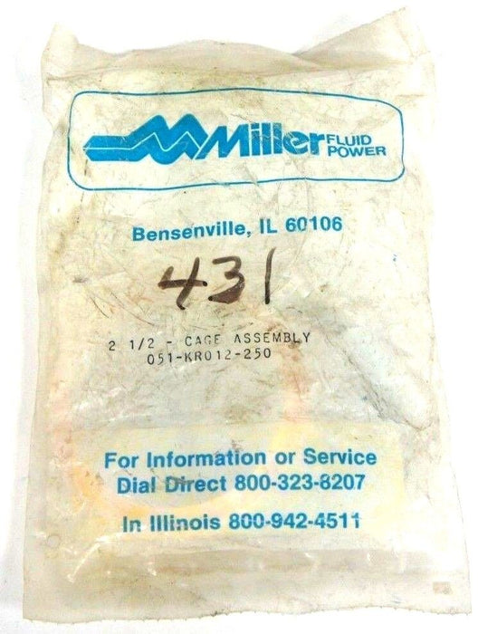 MILLER FLUID CAGE ASSEMBLY 051-KR012-250 SEAL CYLINDER 2-1/2" SHAFT NEW