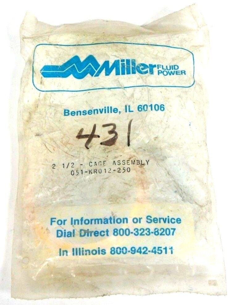 MILLER FLUID CAGE ASSEMBLY 051-KR012-250 SEAL CYLINDER 2-1/2" SHAFT NEW