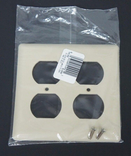 BOX OF 11 NEW GENERAL ELECTRIC 72102 IVORY WALLPLATES DUPLEX TWO GANG SMOOTHLINE