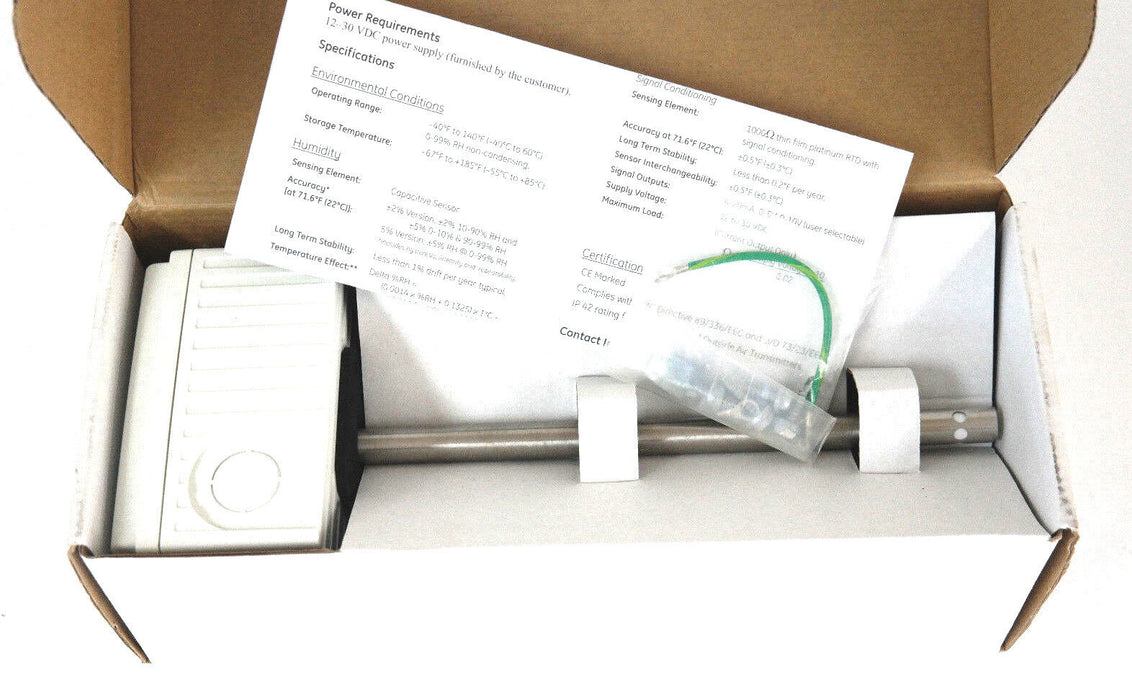 NIB GENERAL ELECTRIC GEH2-D DUCT MOUNTING HUMIDITY TRANSMITTER 2% RH GEH2D