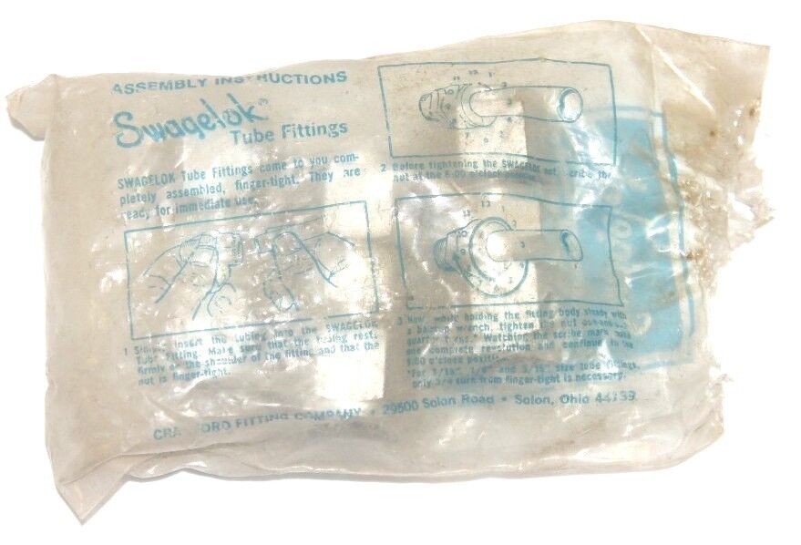 NEW SWAGELOK SS-810-6 FITTING UNION, 1/2" TUBE (BAG OF 3) SS8106